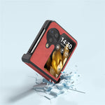 ABEEL For Oppo Find N3 Flip 5G Phone Case PU Leather Hinge Protection Cover