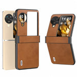 ABEEL For Oppo Find N3 Flip 5G Phone Case PU Leather Hinge Protection Cover