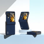 ABEEL For Oppo Find N3 Flip 5G Protective Phone Case Carbon Fiber Texture Cover