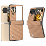 ABEEL For Oppo Find N3 Flip 5G Protective Phone Case Carbon Fiber Texture Cover
