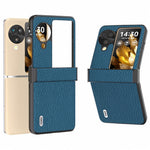 ABEEL For Oppo Find N3 Flip 5G Phone Case Genuine Cow Leather+PC Hinge Protection Cover