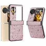 ABEEL For Oppo Find N3 Flip 5G Phone Case Glitter PU Leather Hinge Protection Cover
