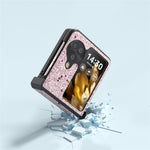 ABEEL For Oppo Find N3 Flip 5G Phone Case Glitter PU Leather Hinge Protection Cover