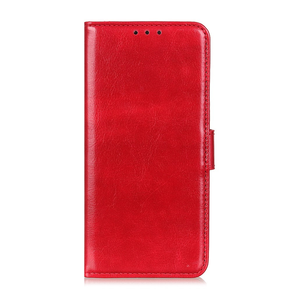 Til Samsung Galaxy A35 5G Cover med Crazy Horse Tekstur, Læder og Standfunktion