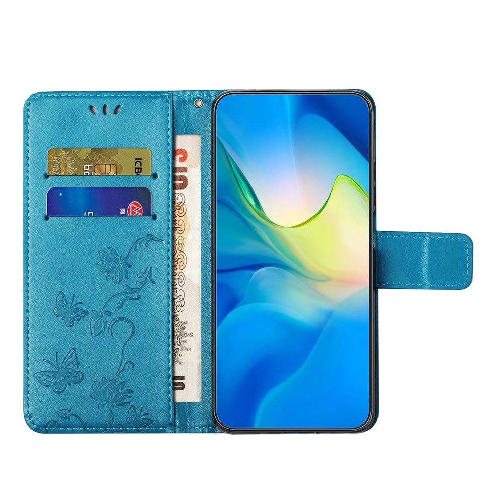 Til Samsung Galaxy A35 5G Cover med præget PU-læderpung og stativ til mobiltelefon
