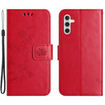 Til Samsung Galaxy A35 5G Cover med præget PU-læderpung og stativ til mobiltelefon