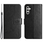 Til Samsung Galaxy A35 5G Cover med præget PU-læderpung og stativ til mobiltelefon