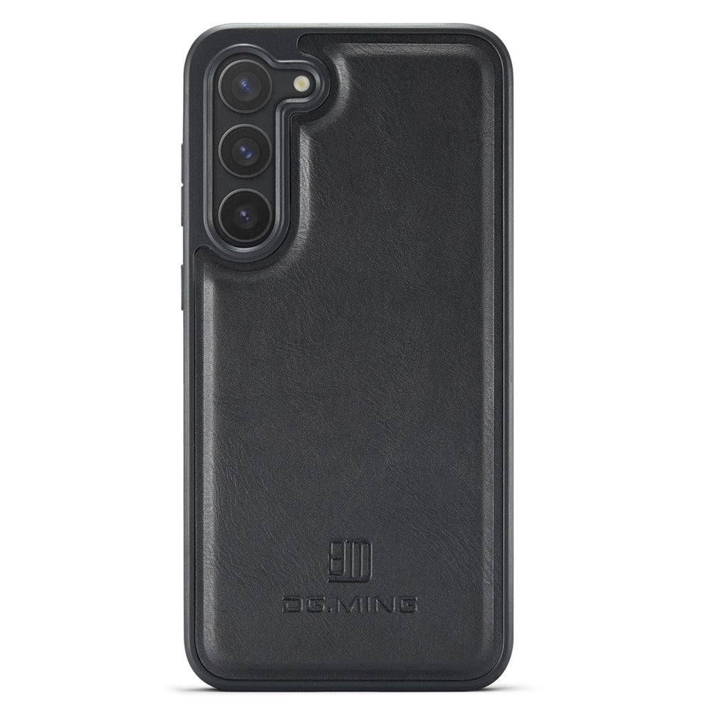 DG.MING For Samsung Galaxy S24 Case Anti-Drop PU Leather Coating Phone Back Cover