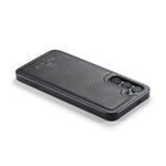 DG.MING For Samsung Galaxy S24 Case Anti-Drop PU Leather Coating Phone Back Cover