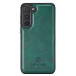 DG.MING For Samsung Galaxy S24 Case Anti-Drop PU Leather Coating Phone Back Cover