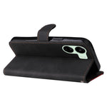 For Xiaomi Redmi 13C 4G / 13C 5G / 13R 5G / Poco M6 5G / Poco C65 4G Phone Case PU Leather Three-Color Splicing Flip Cover