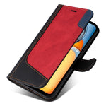 For Xiaomi Redmi 13C 4G / 13C 5G / 13R 5G / Poco M6 5G / Poco C65 4G Phone Case PU Leather Three-Color Splicing Flip Cover