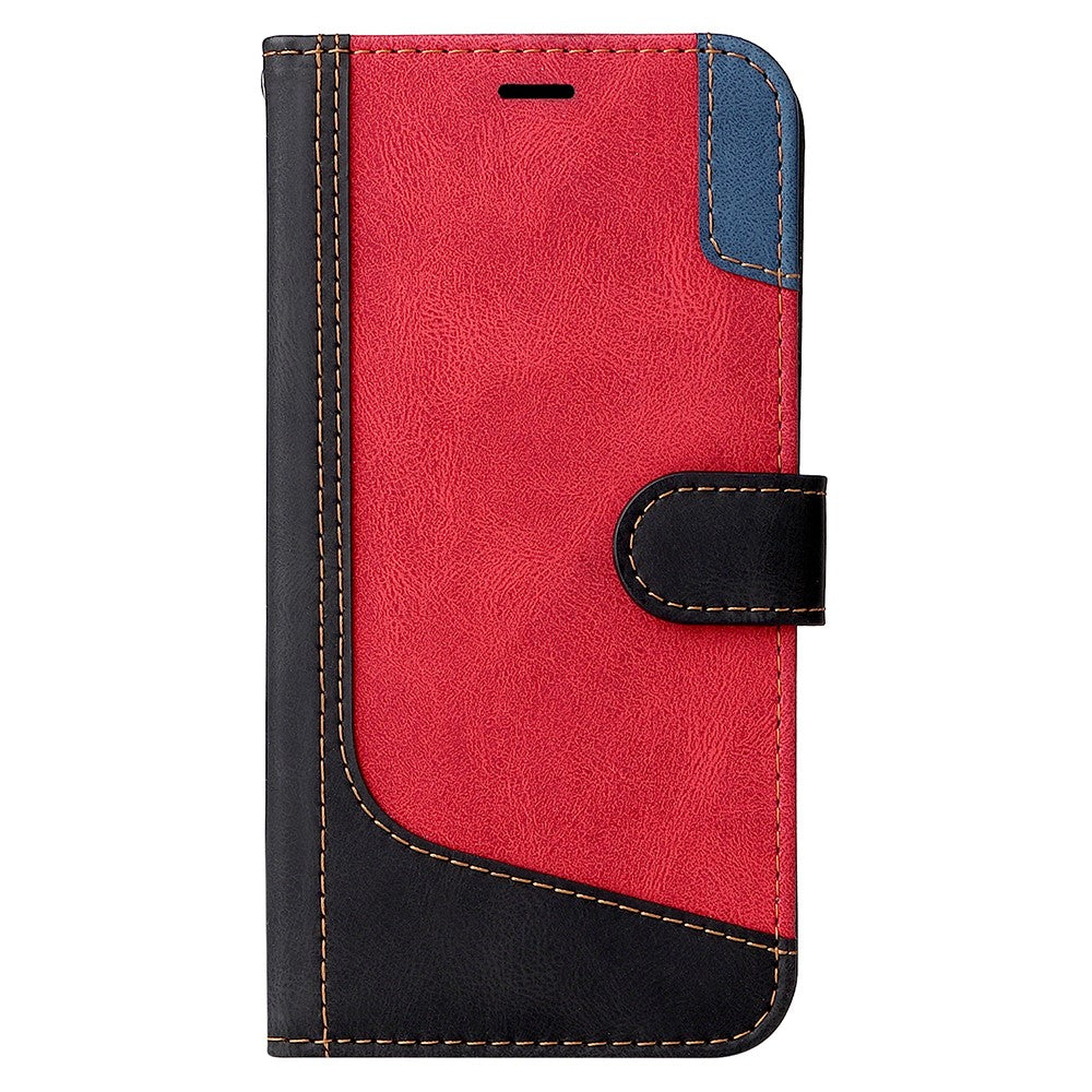 For Xiaomi Redmi 13C 4G / 13C 5G / 13R 5G / Poco M6 5G / Poco C65 4G Phone Case PU Leather Three-Color Splicing Flip Cover