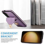 Til Samsung Galaxy A15 4G / 5G Cover Kortholder PU+TPU Cover med Skulderrem