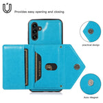 Til Samsung Galaxy A15 4G / 5G Cover Kortholder PU+TPU Cover med Skulderrem