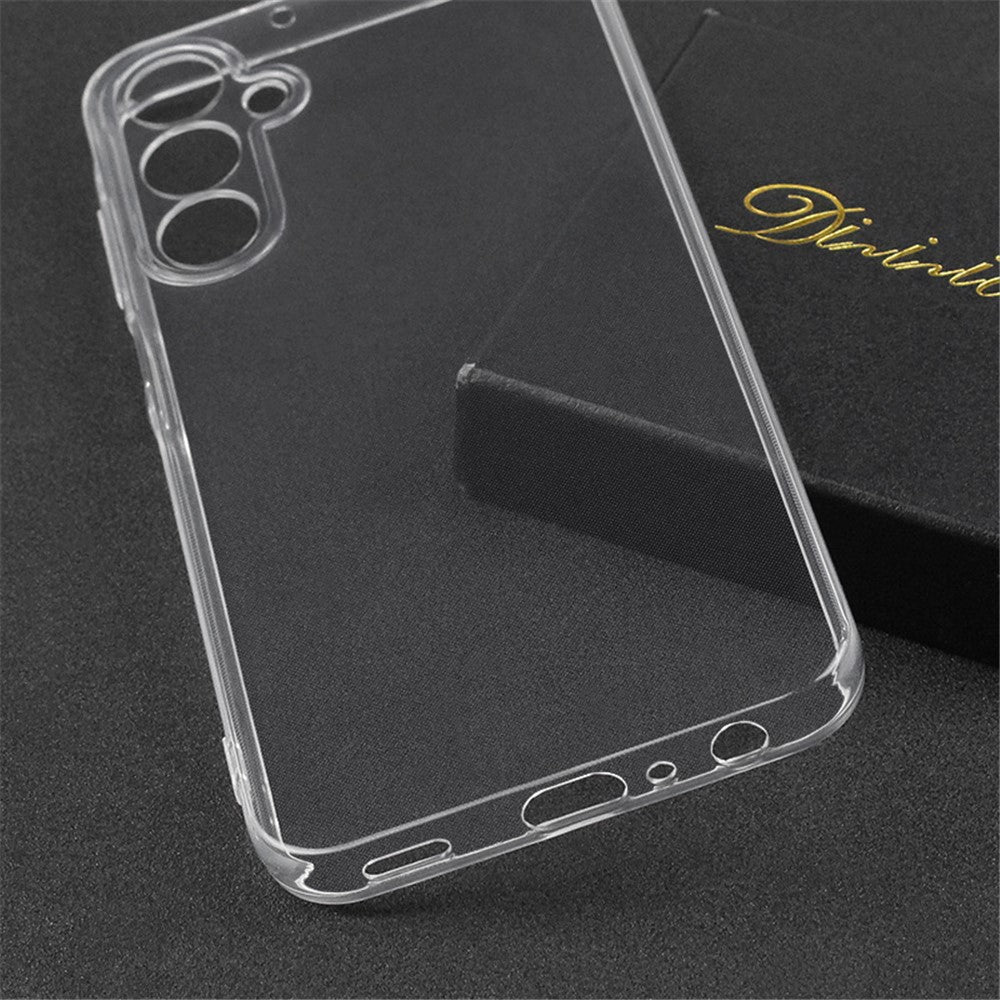 Til Samsung Galaxy A25 5G (Global) (161.0 x 76.5 x 8.3mm) TPU-cover Præcise udskæringer Gennemsigtigt slankt telefoncover