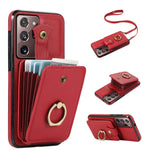 For Samsung Galaxy Note20 Ultra 5G / Note20 Ultra Case TPU+PU Leather Card Holder Kickstand Phone Cover