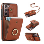 For Samsung Galaxy Note20 Ultra 5G / Note20 Ultra Case TPU+PU Leather Card Holder Kickstand Phone Cover