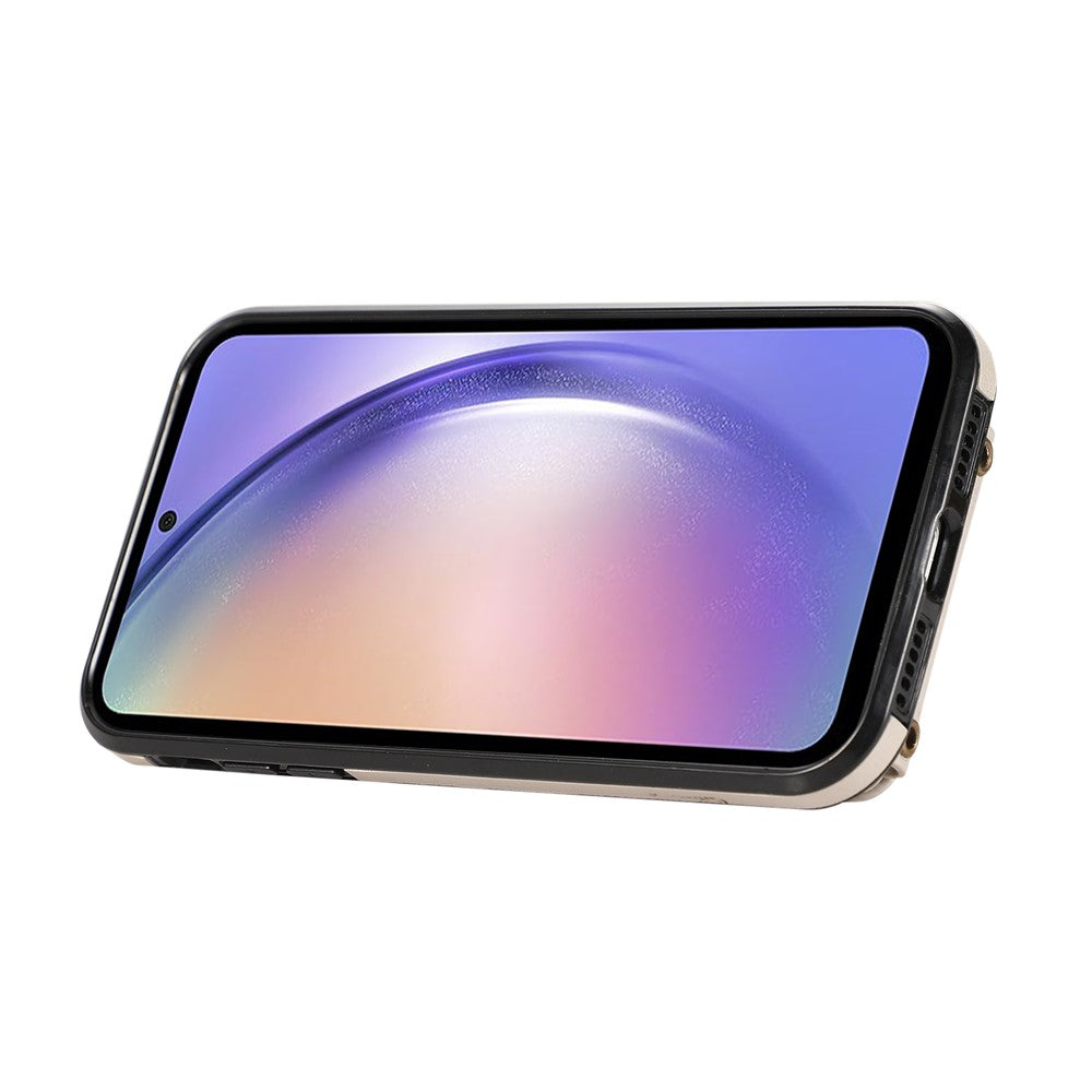 Samsung Galaxy A52 4G / A52s 5G / A52 5G-skal med korthållare, PU-läder och stöd
