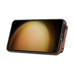 Til Samsung Galaxy A15 5G TPU+PU lædertelefoncover telefonetui med kortholder og støttefod