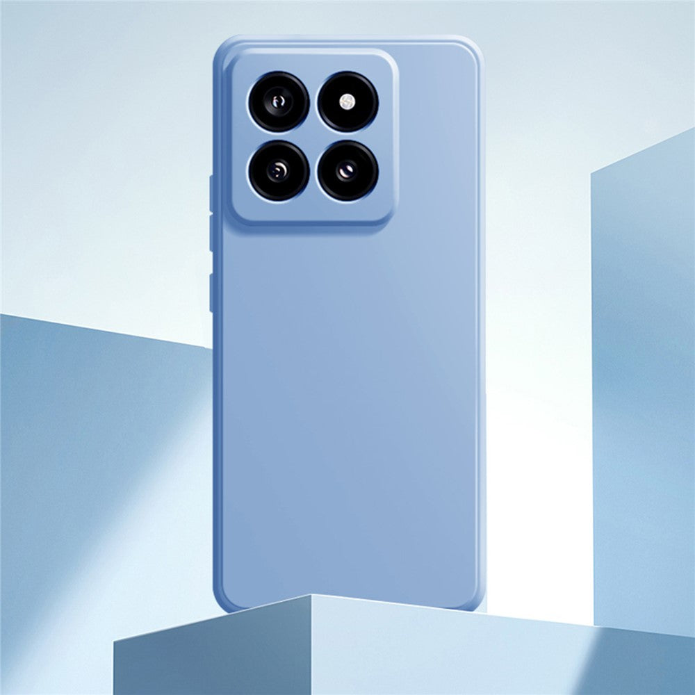 For Xiaomi 14 Soft TPU Case Straight Edge Anti-fall Shockproof Phone Cover