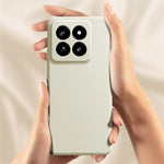 For Xiaomi 14 Soft TPU Case Straight Edge Anti-fall Shockproof Phone Cover