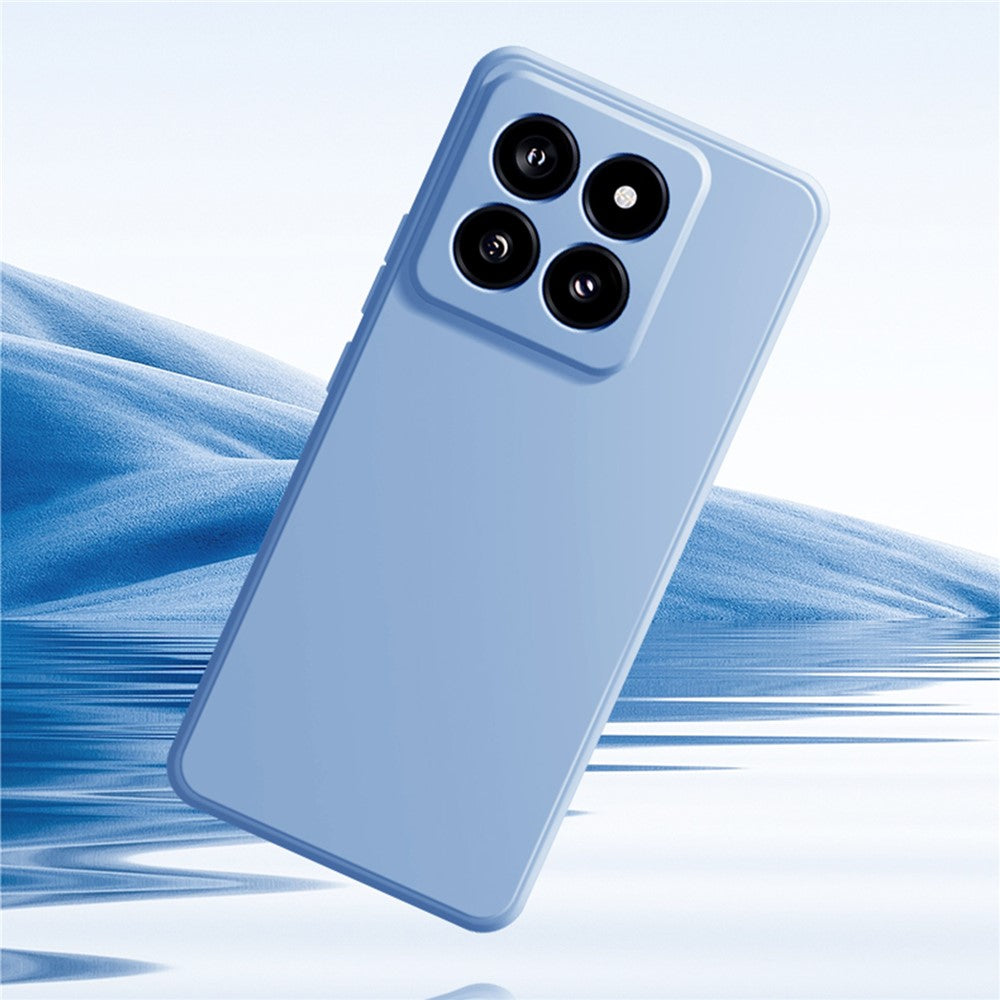 For Xiaomi 14 Soft TPU Case Straight Edge Anti-fall Shockproof Phone Cover