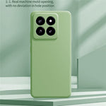 For Xiaomi 14 Soft TPU Case Straight Edge Anti-fall Shockproof Phone Cover