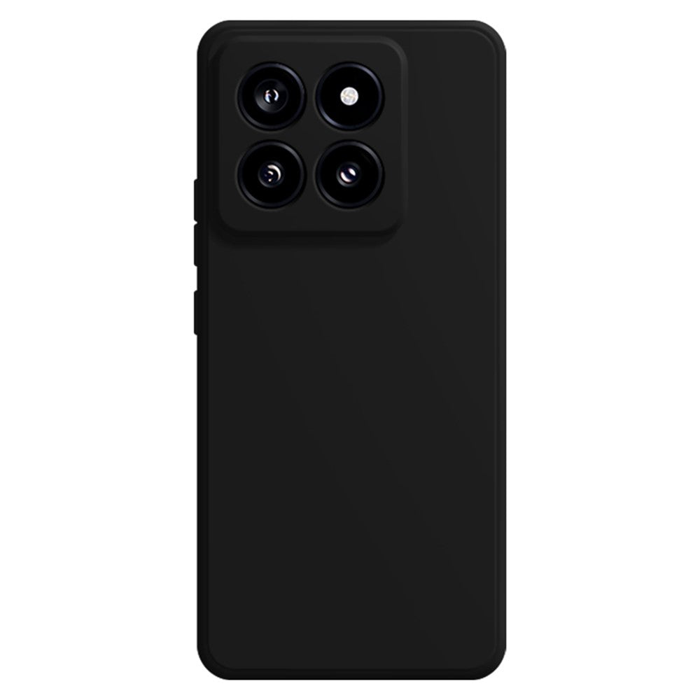 For Xiaomi 14 Soft TPU Case Straight Edge Anti-fall Shockproof Phone Cover