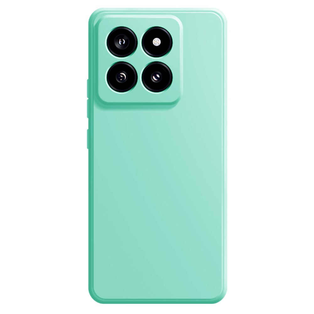 For Xiaomi 14 Soft TPU Case Straight Edge Anti-fall Shockproof Phone Cover