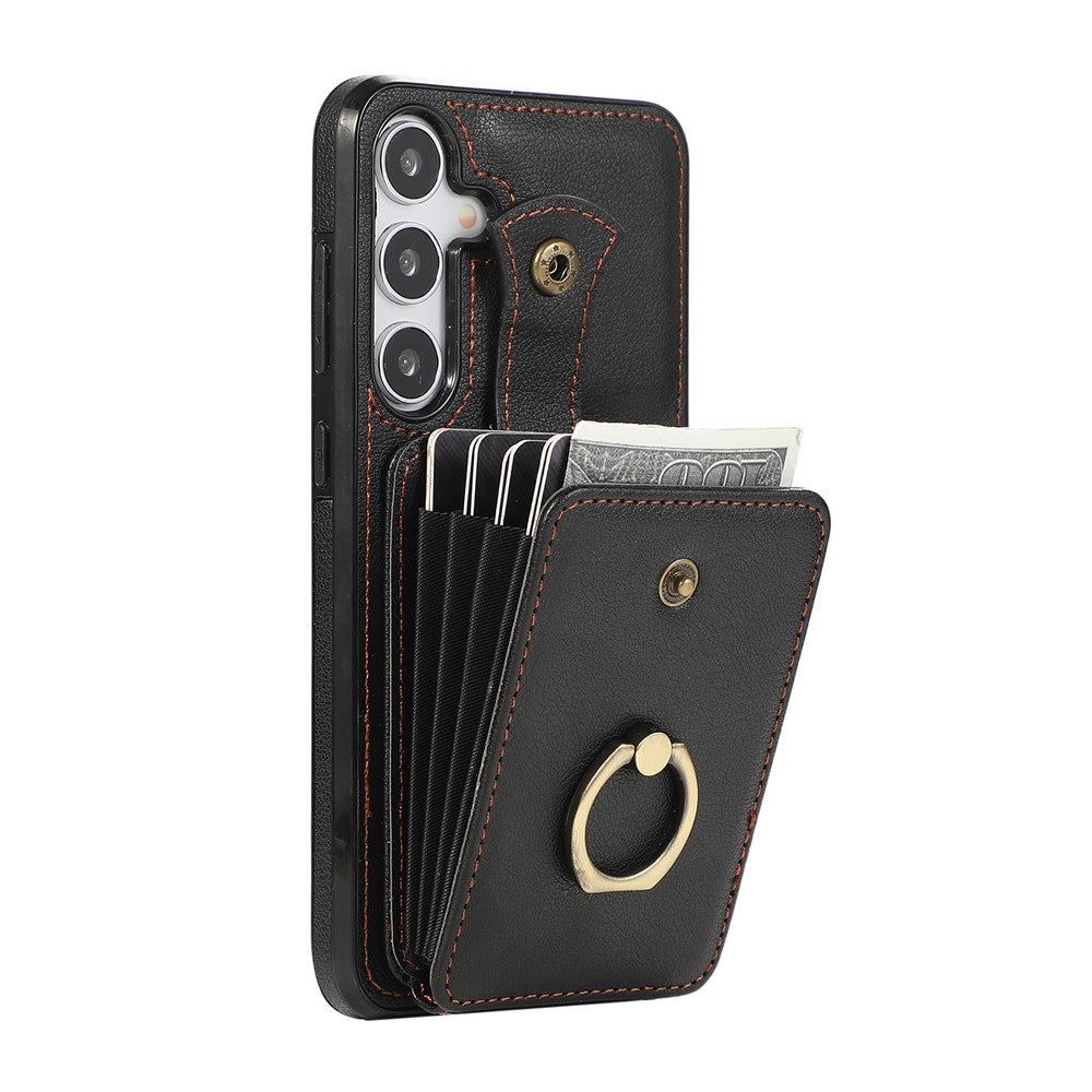 Cover til Samsung Galaxy A14 5G/4G med lukning og stativ, TPU+PU-læder