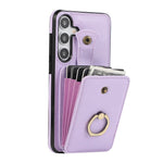For Samsung Galaxy A24 4G (162.1 x 77.6 x 8.3mm) Case Kickstand Slim-Fit TPU+PU Leather Mobile Phone Cover