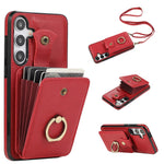 For Samsung Galaxy A24 4G (162.1 x 77.6 x 8.3mm) Case Kickstand Slim-Fit TPU+PU Leather Mobile Phone Cover