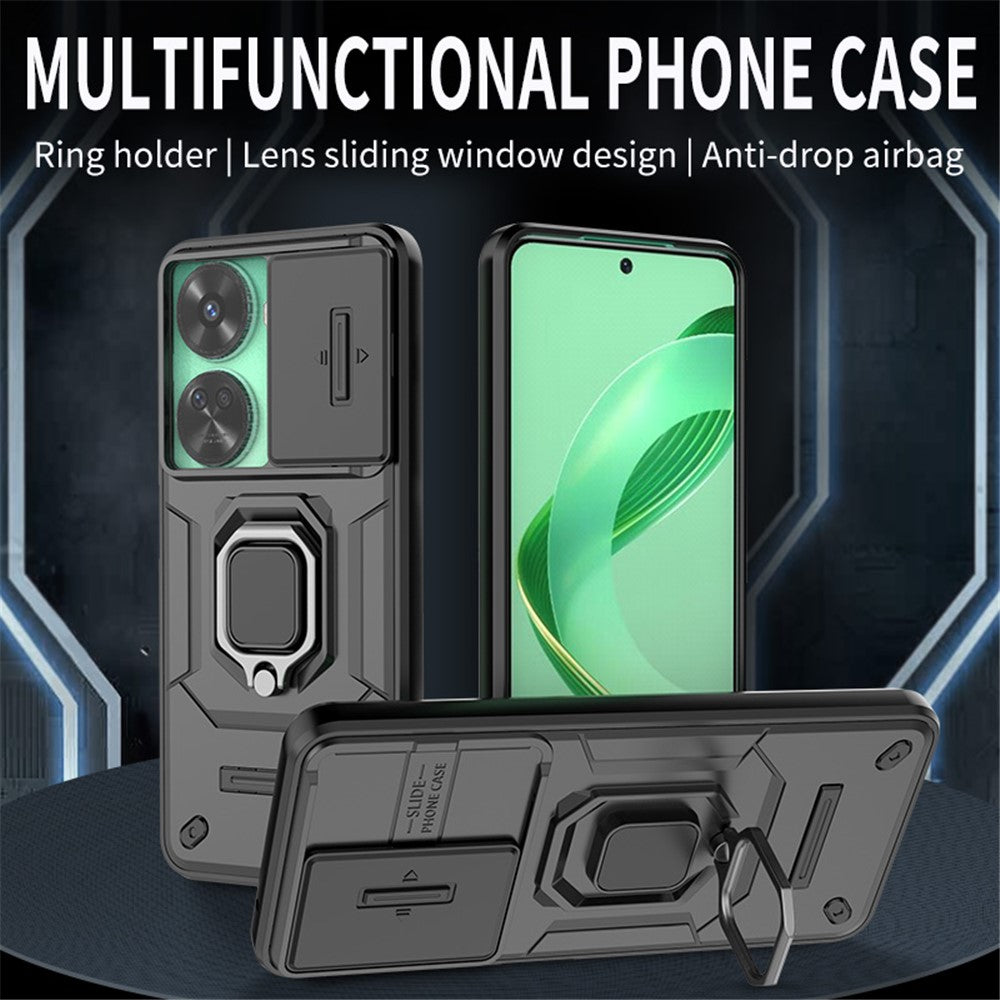 For Huawei nova 11 SE / nova 12 SE 4G Kickstand Phone Case with Slide Camera Cover
