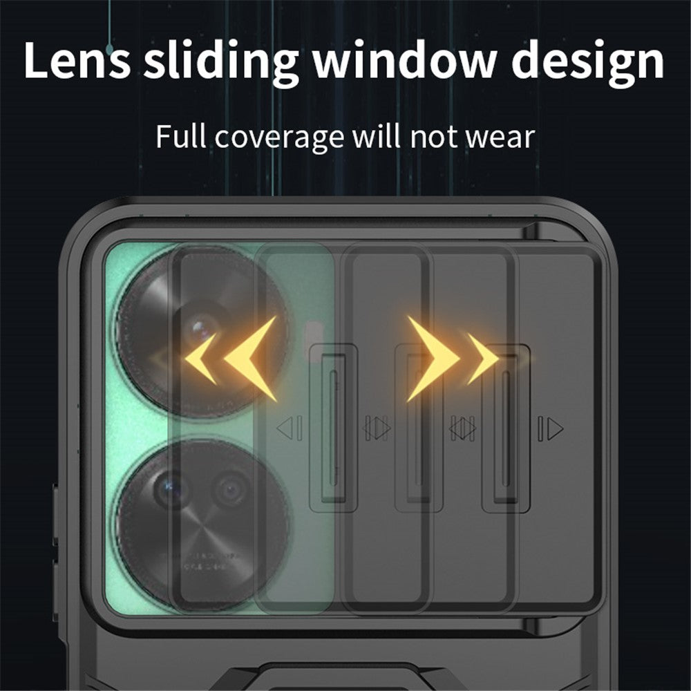 For Huawei nova 11 SE / nova 12 SE 4G Kickstand Phone Case with Slide Camera Cover