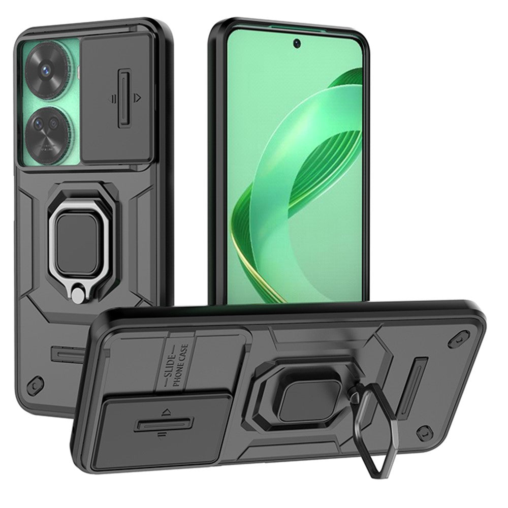 For Huawei nova 11 SE / nova 12 SE 4G Kickstand Phone Case with Slide Camera Cover