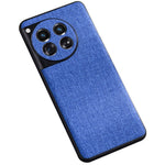 For OnePlus 12 5G Phone Case Shockproof Cloth+Hard PC Cell Phone Back Cover