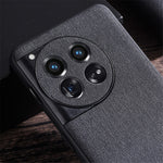 For OnePlus 12 5G Phone Case Shockproof Cloth+Hard PC Cell Phone Back Cover