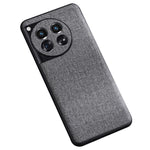 For OnePlus 12 5G Phone Case Shockproof Cloth+Hard PC Cell Phone Back Cover