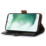 For Samsung Galaxy A35 5G Case with Card Holder Genuine Cow Leather RFID Blocking Cover