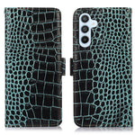 For Samsung Galaxy A35 5G Case with Card Holder Genuine Cow Leather RFID Blocking Cover