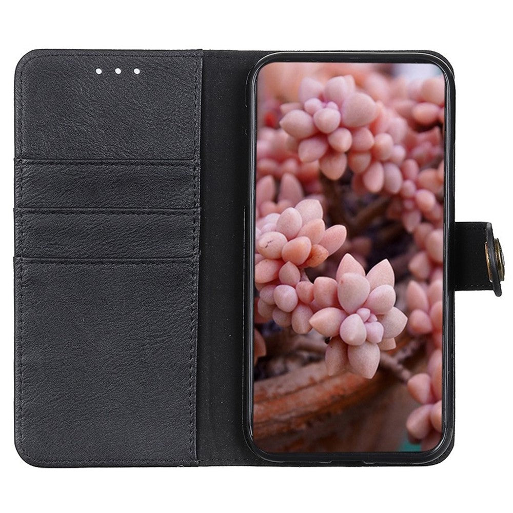 KHAZNEH For Samsung Galaxy A35 5G Leather Cases Stand Cowhide Texture Phone Cover Wallet