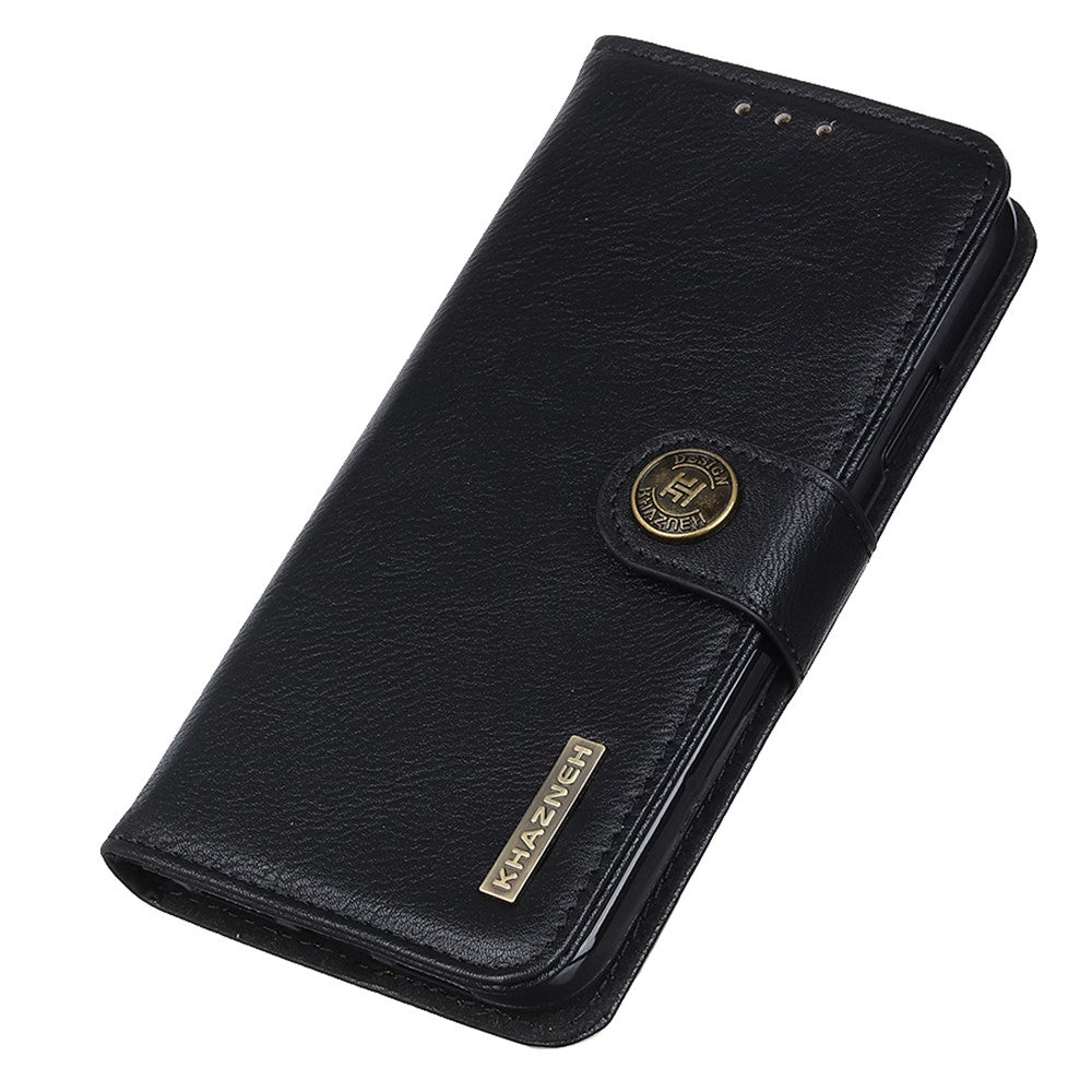 KHAZNEH For Samsung Galaxy A35 5G Leather Cases Stand Cowhide Texture Phone Cover Wallet