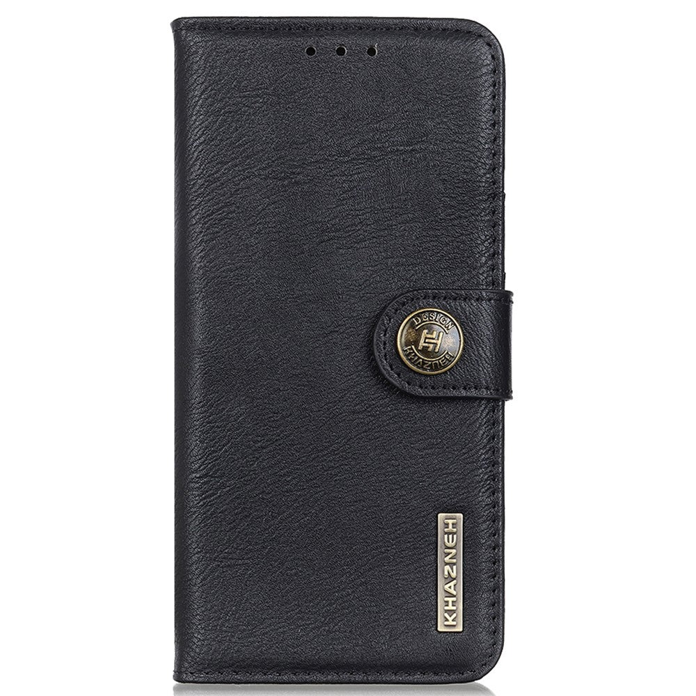 KHAZNEH For Samsung Galaxy A35 5G Leather Cases Stand Cowhide Texture Phone Cover Wallet