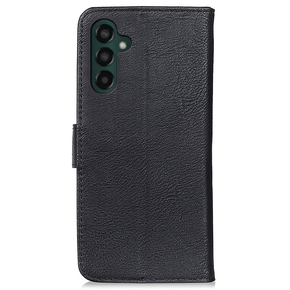 KHAZNEH For Samsung Galaxy A35 5G Leather Cases Stand Cowhide Texture Phone Cover Wallet