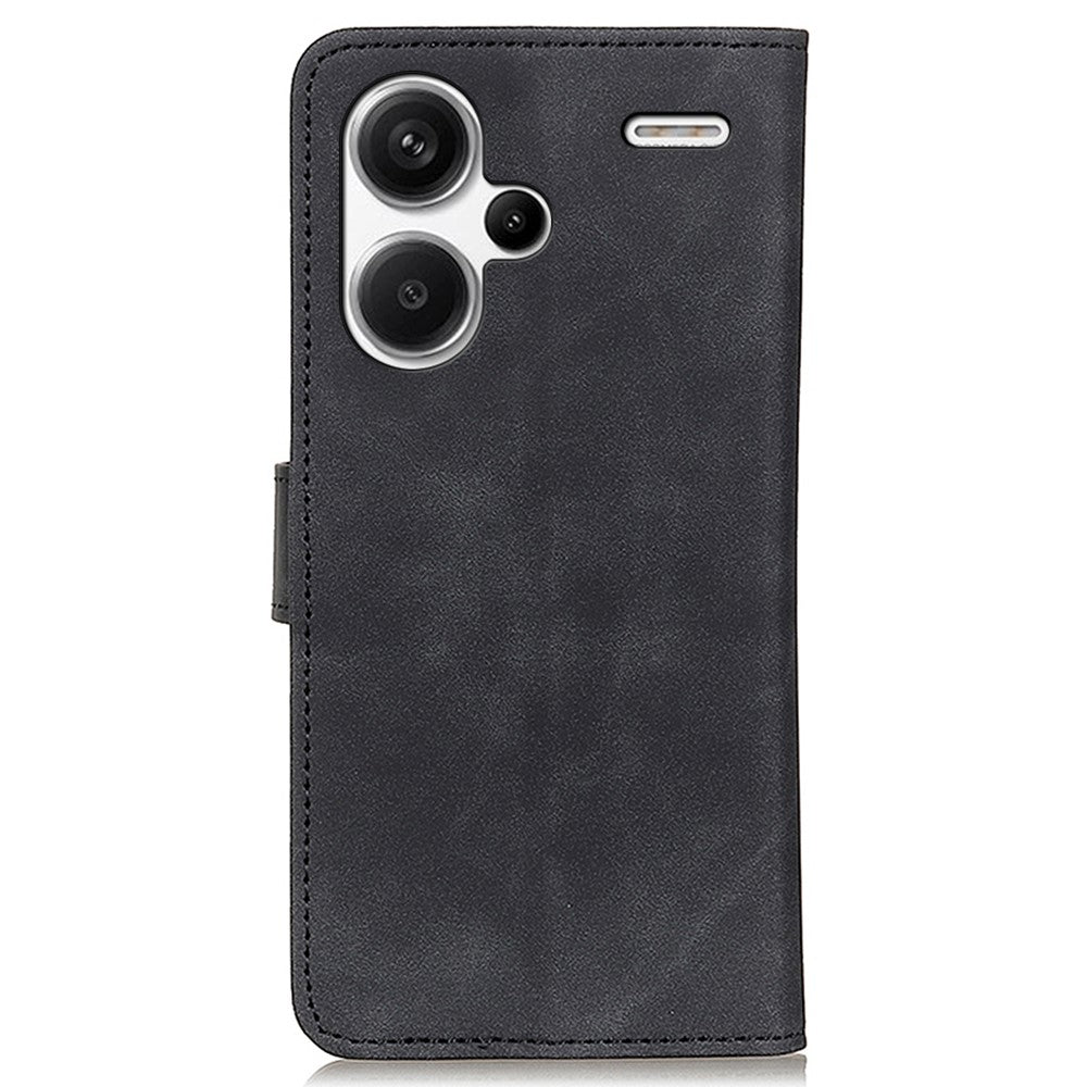 KHAZNEH För Xiaomi Redmi Note 13 Pro+ 5G Stativskal PU Läder Retro Mobilskal