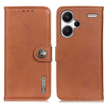 KHAZNEH For Xiaomi Redmi Note 13 Pro+ 5G Cell Phone Cases Cowhide Texture Stand Wallet Cover
