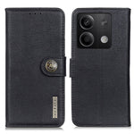 KHAZNEH For Xiaomi Redmi Note 13 5G Cowhide Texture Case Leather Phone Wallet Cover