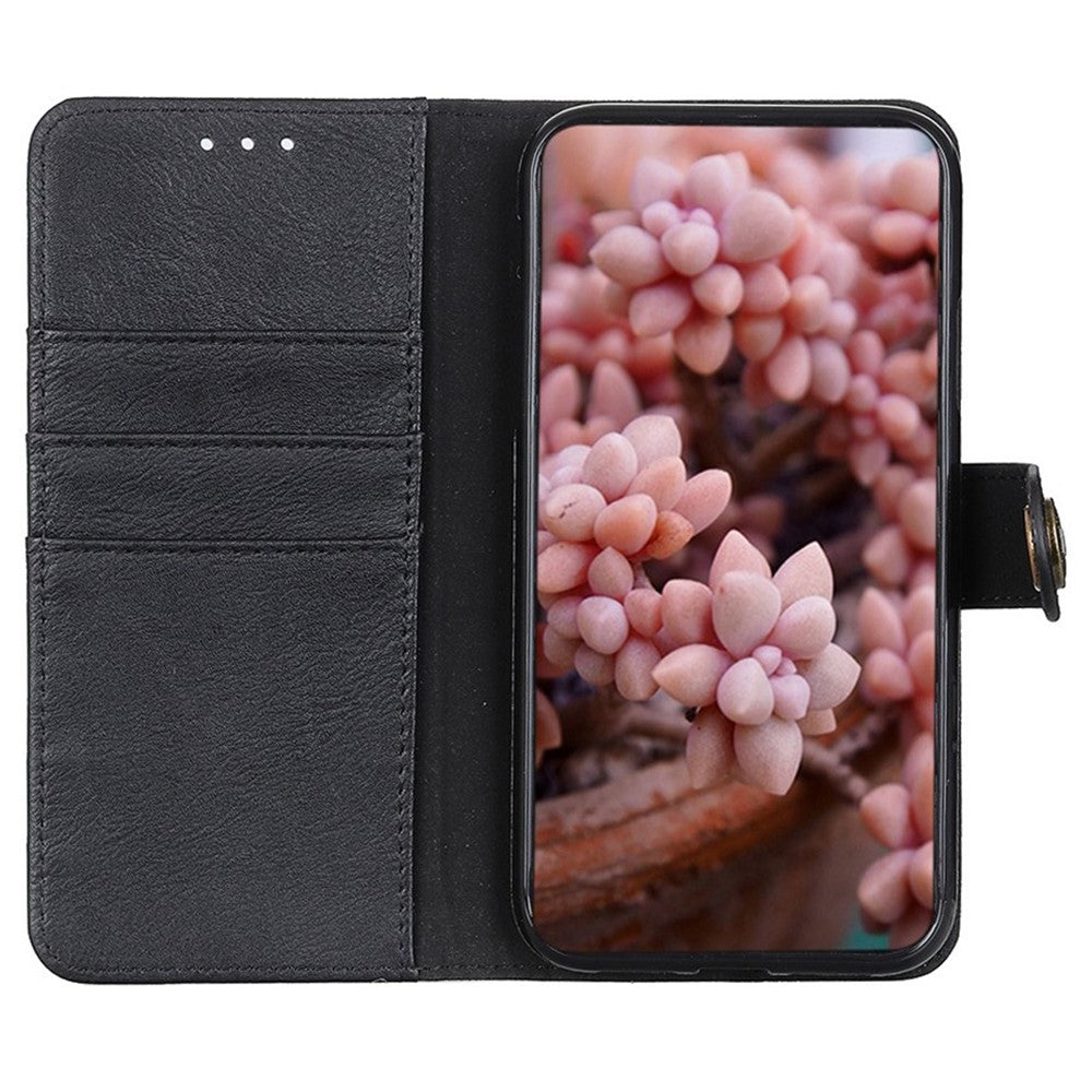KHAZNEH For Xiaomi Redmi Note 13 5G Cowhide Texture Case Leather Phone Wallet Cover
