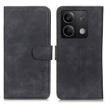 KHAZNEH For Xiaomi Redmi Note 13 5G Case Retro PU Leather Smart Phone Stand Cover